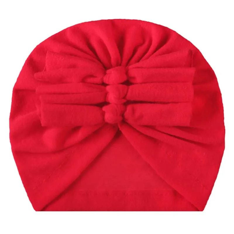 

2020 Baby cotton blends Headband For Girls Spandx Stretchy Beanie Hat Headwear Baby Hair Accessories Children's Hat