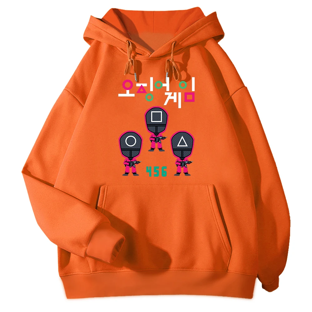 

Squid Game 456 Funny Graphic Hoodies Mens Fashion Hooded Sweatshirts Round Six Cosplay Streetwear Korean TV Show Men's Hoodie