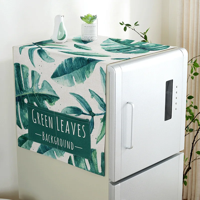 

Washing Machine Top Cover Refrigerator Dust Cover,Kitchen Appliances Microwave Oven Waterproof Dust Proof Cover Home Accessories