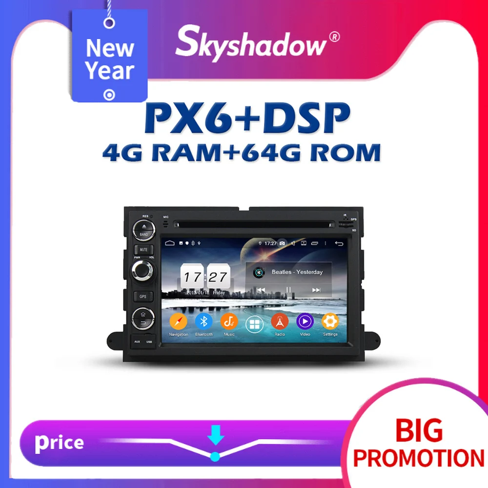 PX6 автомобильный dvd плеер DSP Android 10 0 4G + 64G GPS РАДИО wifi Bluetooth 5 для Ford F150 F350 F450 F550 F250 Fusion