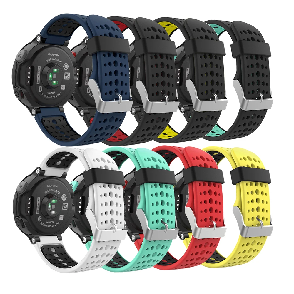 Ремешок силиконовый для наручных часов Garmin Forerunner 235 аксессуары 220/230/235/620/735XT/630