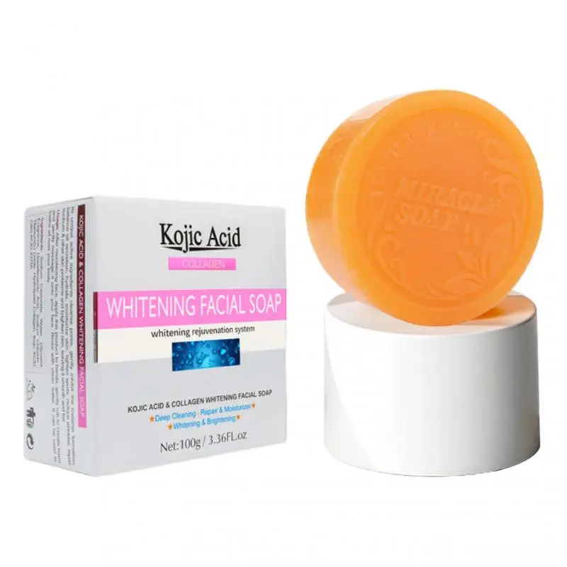 

Dark Black Skin Lightening Soap Kojic Acid Whitening Soap Kojic Acid Glycerin Brighten Face Body Skin Bleaching Care Tools TSLM1