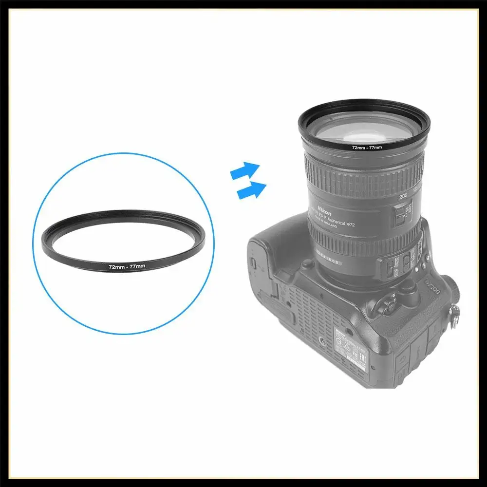 

HDRiG Step Up Filter Adapter Ring Kit 49-52 52-55 55-58 58-62 62-67 67-72 72-77mm