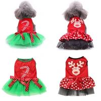 new arrival pet dog rose flower gauze tutu dress skirt puppy cat princess clothes apparel dress for dogs dog costume