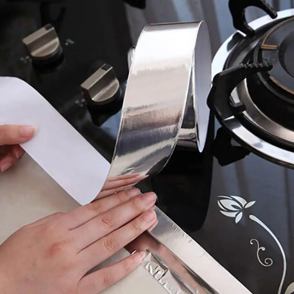 Клейкая лента для ремонта труб 5 см х 17 м термостойкая клейкая из алюминиевой