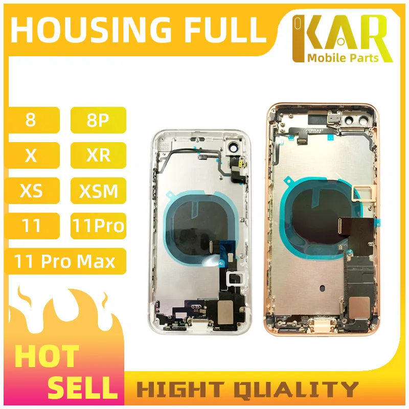 Для iPhone 11 Pro Max 8 8P Plus X XR XS MAX полный корпус батарея задняя крышка средняя рамка с