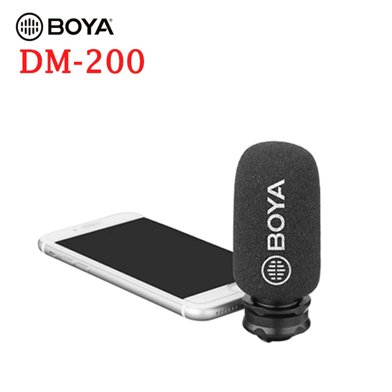 BOYA DM-200 цифровой стерео Мобильный микрофон для iPhone Xs Max Xr X 8 7 Plus конденсаторный