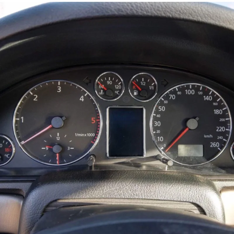 Хромовый спидометр кольцо для циферблата панель подходит A3 8L A4 8D B5 A6 4B C5|Комплекты