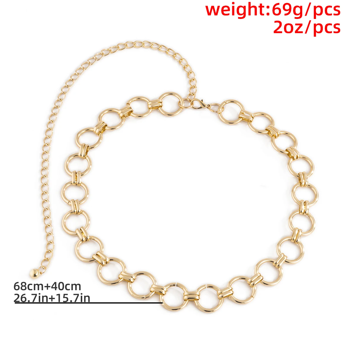 

Salircon Kpop Round Circle Belt Chain Sexy Belly Body Chain Jewelry for Women Girls Body Decoration Goth Waist Chain 2021 Trend