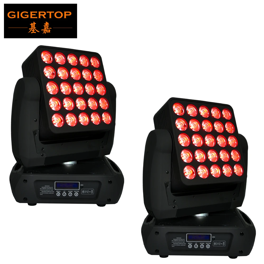 

Freeshipping 2 Unit 25x12W Led Moving Head Matrix Light Led Individual Control Stage Washer Effect RGBW 4IN1 Color 19/29/117CH