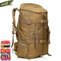 big 55l military tactical assault backpack outdoor camping walking riding large backpack multifunction hiking sport rucksack