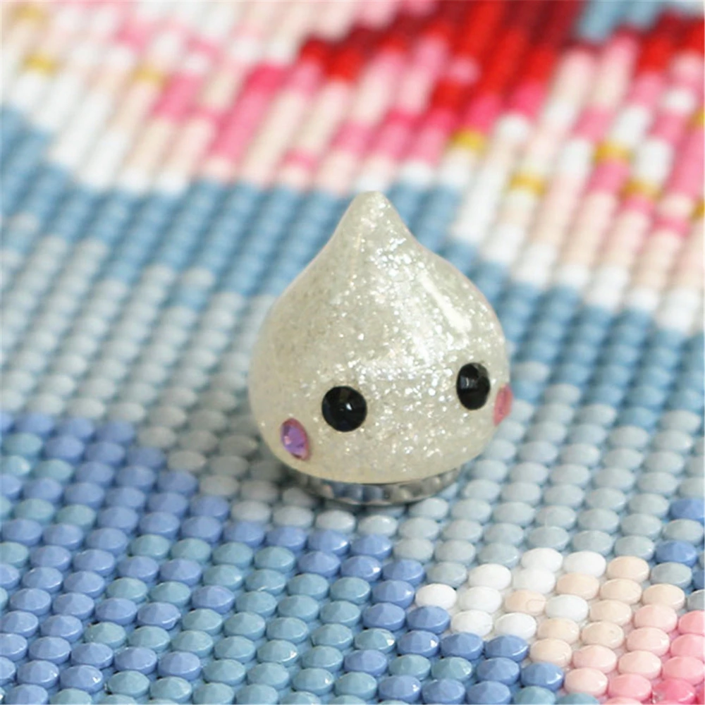 

HUACAN Diamond Painting Tools Glitter Drop Magnet Cover Minders Diamond Embroidery Accessories 1pc Random Color