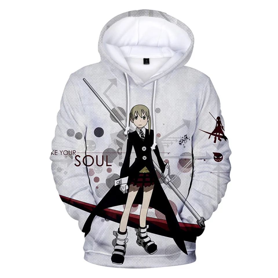 

SOUL EATER 3D Hoodies Sweatshirt Casual Cartoon Hoodies Men And Women Hooded Pullovers Print Unisex Long Sleeve Autumn Hoodies