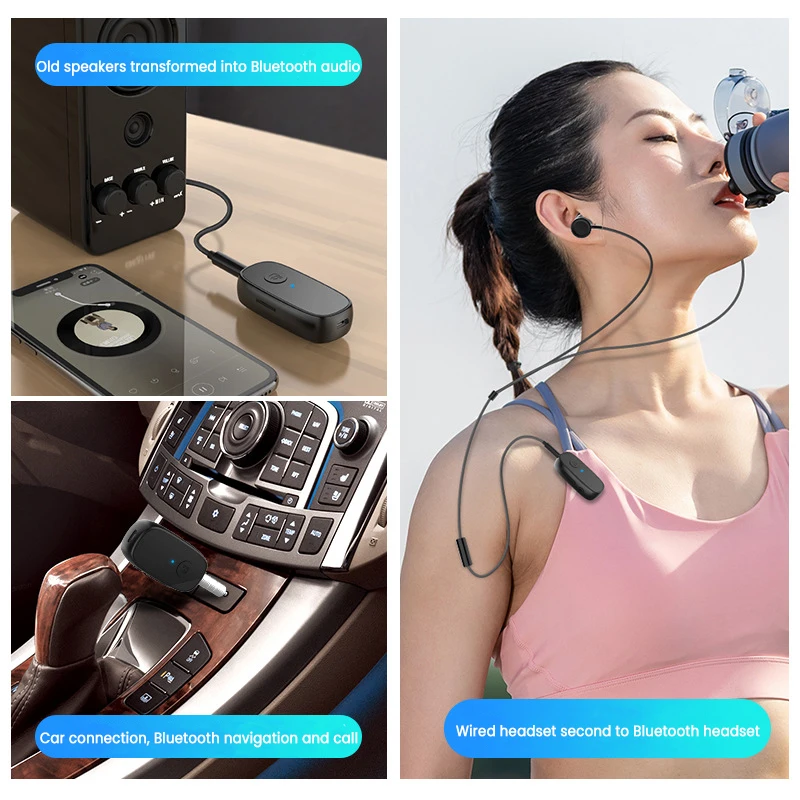 Bluetooth-адаптер Aux с USB на гнездо 3 5 мм автомобильный аудио Bluetooth 0 комплект громкой