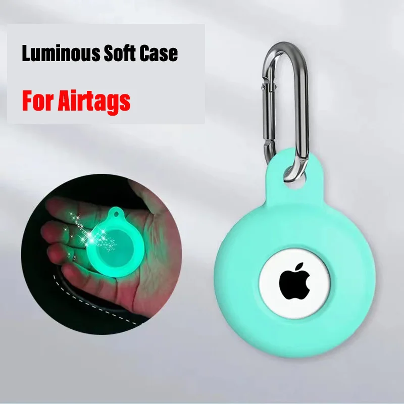 

Luminous Case For Apple Airtags Silicone Protective Cover For Apple Air Tags Locator Tracker Anti-lost Device Protective Sleeve