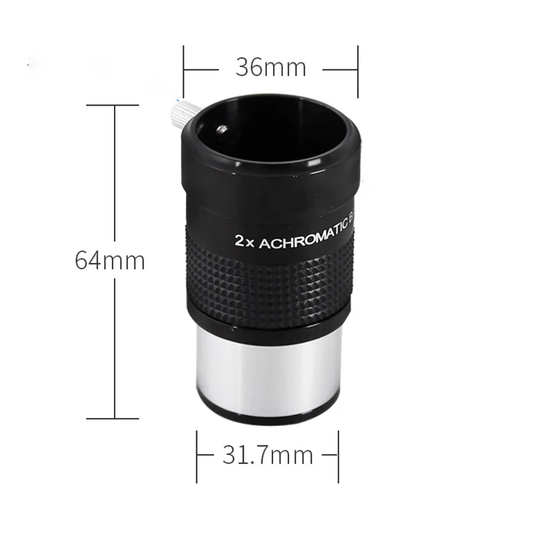 

The 2X Chromic Achromation Doubles The Metal 1.25 Inches of The Telescope Accessory