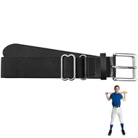 baseball belt softball belt adjustable waist belt outdoor sports elastic buckle baseball belt imitation leather golf belt 115cm