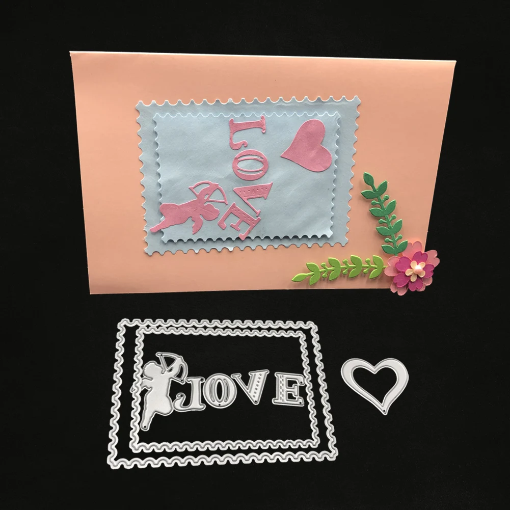 Love Cupid DIY тиснение прессформы для резки изготовление бумажных карточек