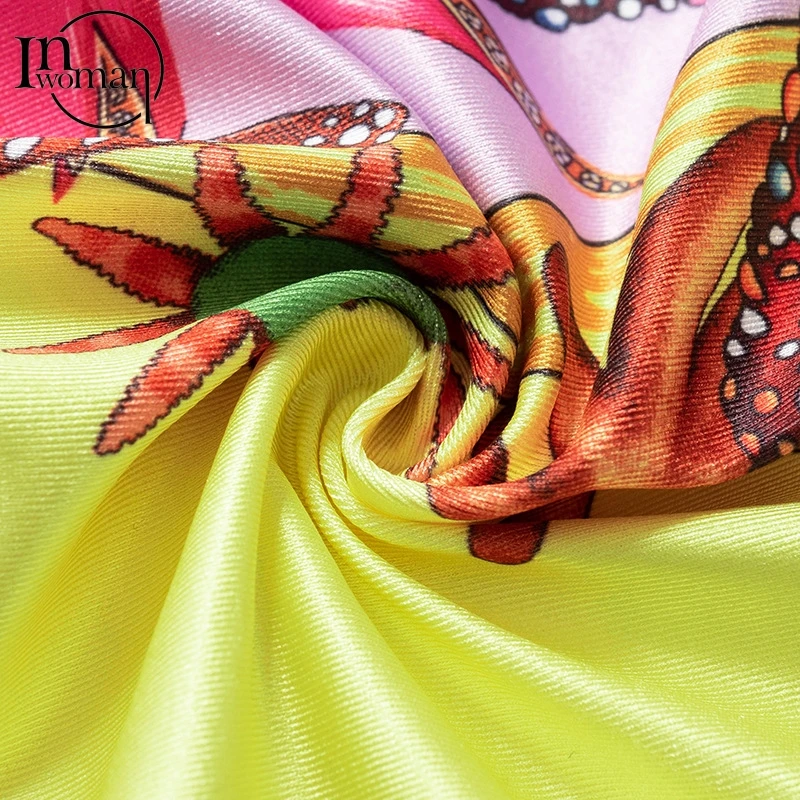 

Inwoman Backless Sleeveless Bodycon Print Crop Top and Pant Set Clubwear Sexy Summer Outfits Women Matching Sets 2 Two Piece Set