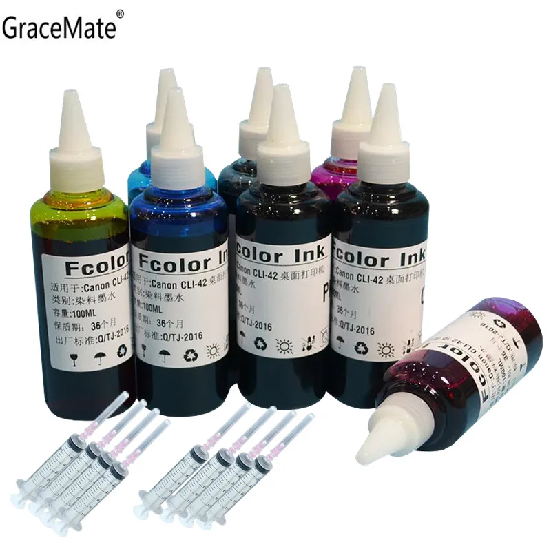

1 Set High Quality CLI42 Refillable Ink for Canon Pixma Pro-100 Inks CLI-42 CLI42 CLI 42 Ink for Canon PRO-100 Printer