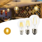 E27 B22 Эдисон светодиодный нити светильник лампы, прозрачные Стекло оболочки лампы, для гостиницы, Обеденная, конференц-зал, гостиной, шоу-рум