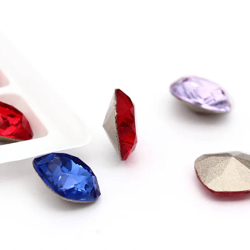 XIAOPU мерцающий толстый квадрат K9 яркие цвета Свободные Стразы стразы со стразами