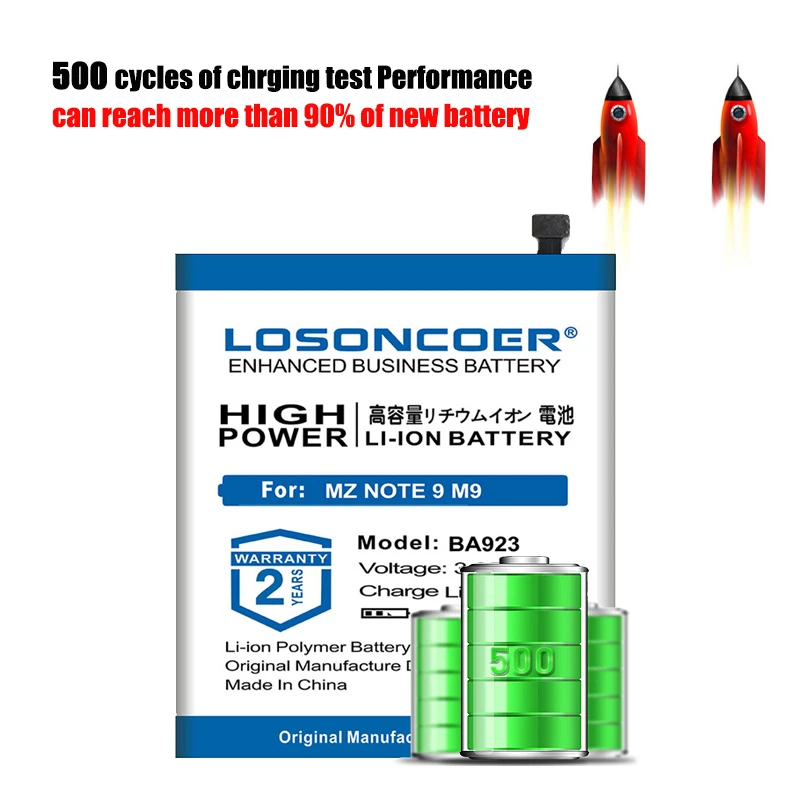 LOSONCOER 5000mAh BA923 Battery for Meizu Note 9 Note9 M9 ~In Stock | Мобильные телефоны и аксессуары
