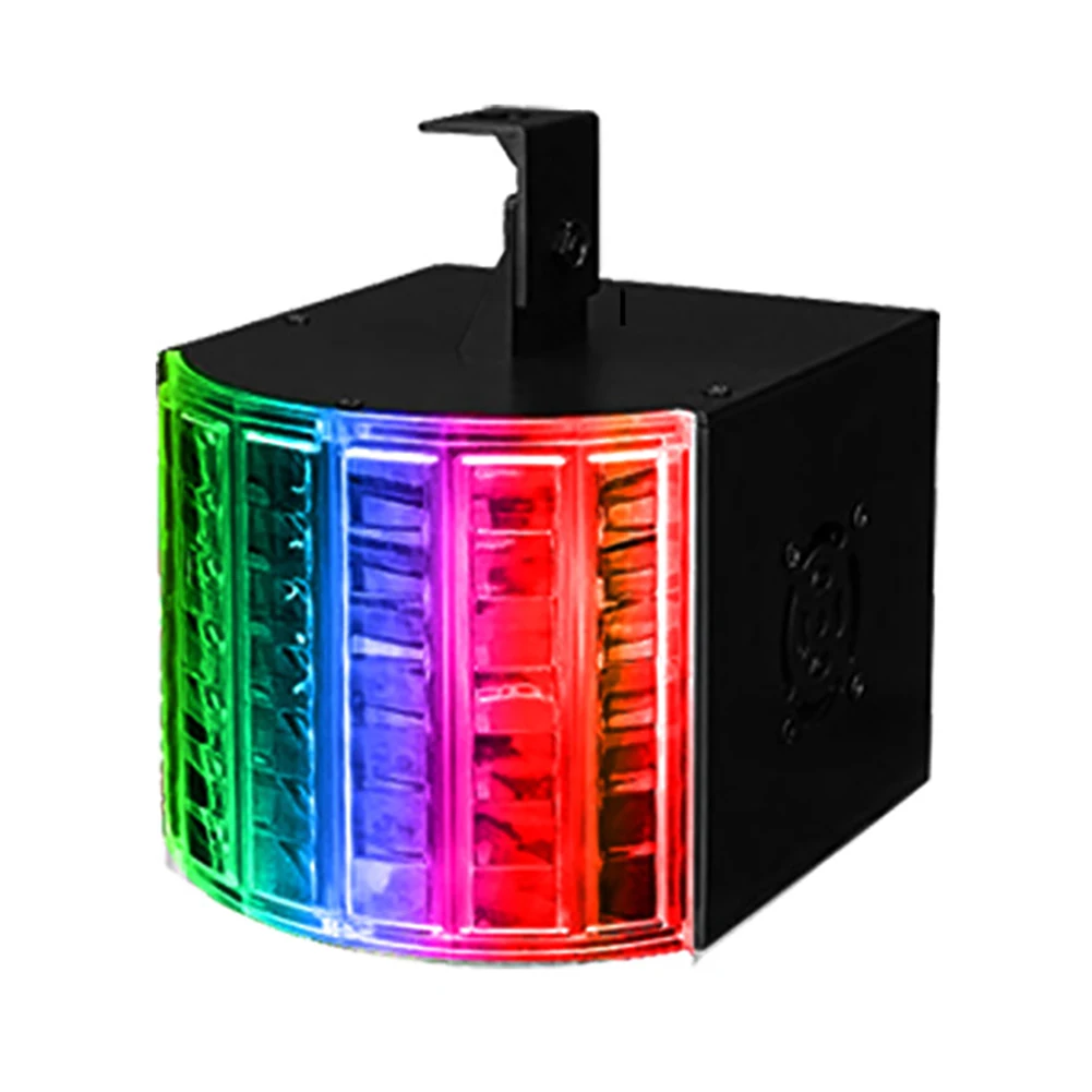 Светодиодный сцсветильник прожектор со звуковой активностью лазерный луч DMX для
