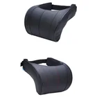 1 шт. Автомобильная подушка для шеи из искусственной кожи подушка из пены с памятью подушка для отдыха на шее подголовник подушка