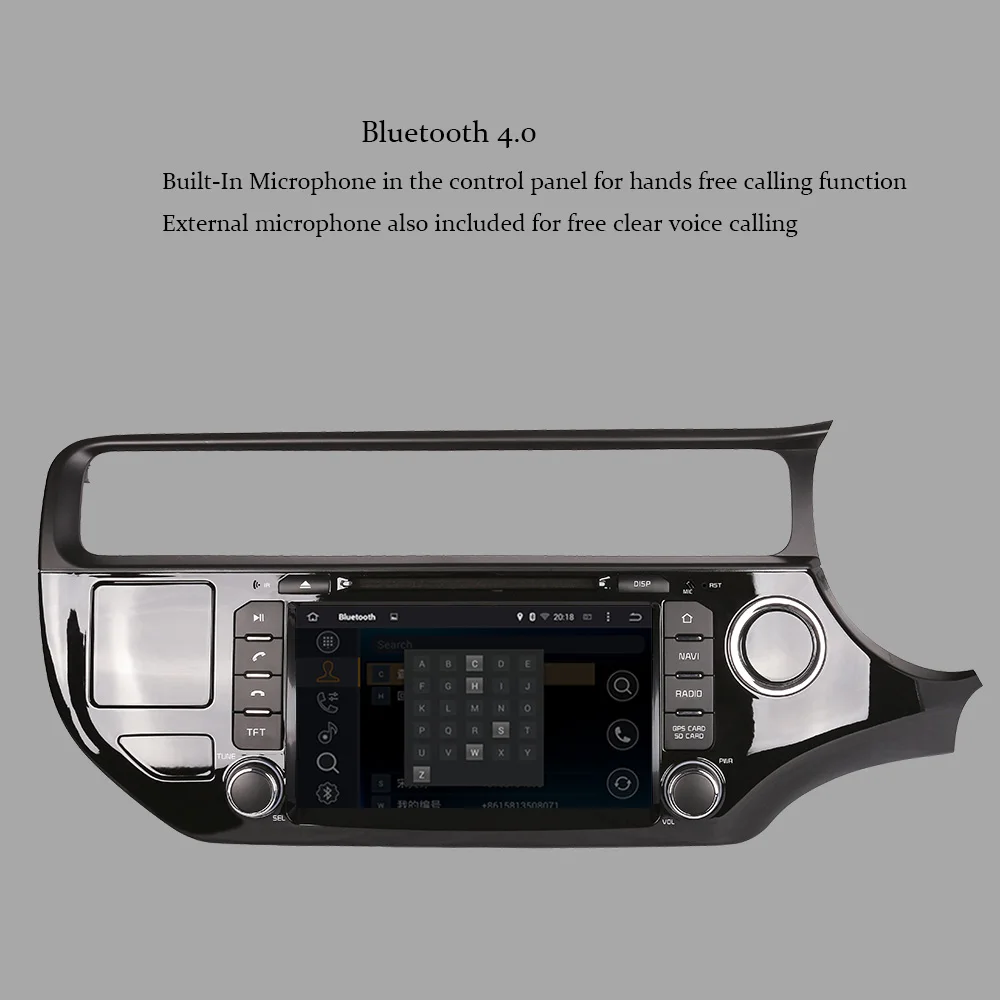 4ГБ+32ГБ Android 10.0 Авторадио Стерео Мультимедийный DVD-плеер для Kia Rio 2015-2016 Праворульный автомобиль GPS-навигация.