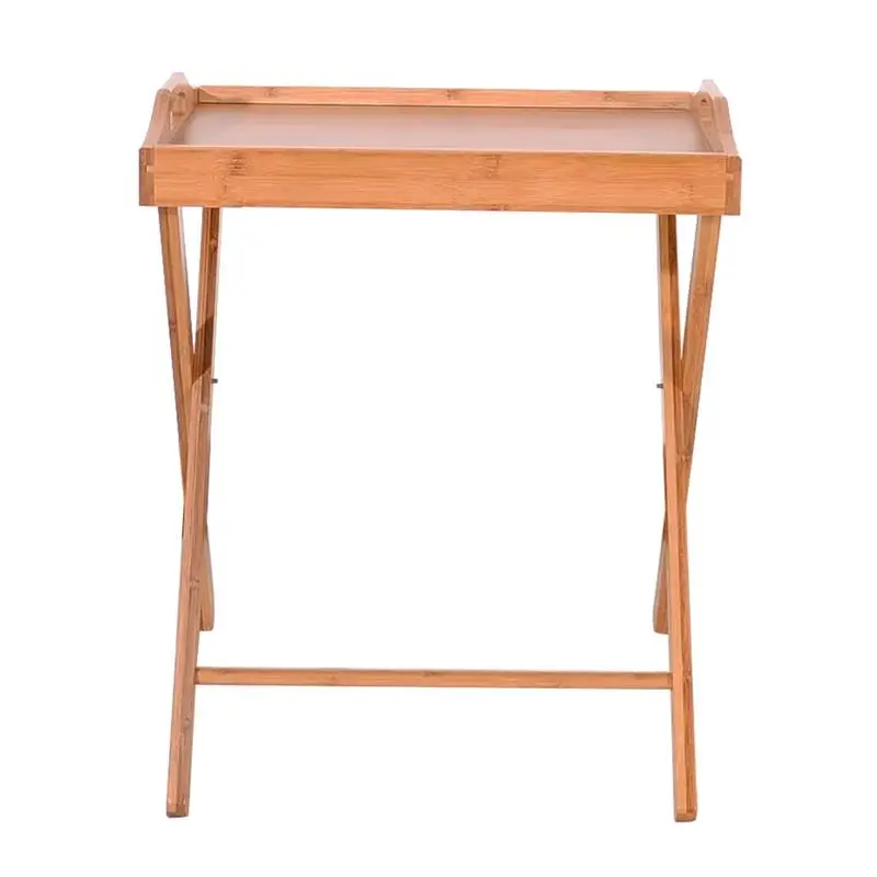 Деревянный складной обеденный стол индивидуальный для закусок Цветной поднос