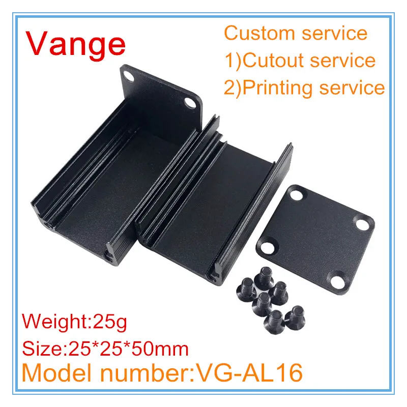 1 шт./лот разделенные пресс-формы экструзионные коробки 25*25*100 мм 6063-T5 алюминиевые