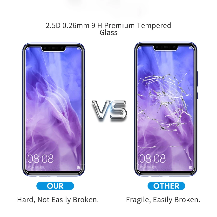 Закаленное стекло для Alcatel 3 3L 2019 Защитная пленка экрана Versa U5 5V 3X 3V 3C 1X 5 7 |