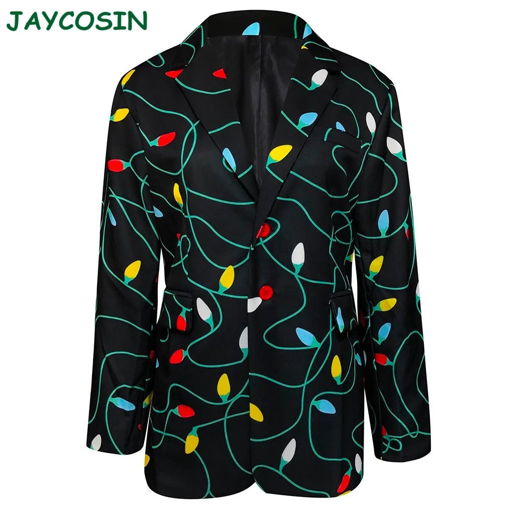 JAYCOSIN мужская одежда 2019 Зимний Рождественский Блейзер Куртки пальто рубашка