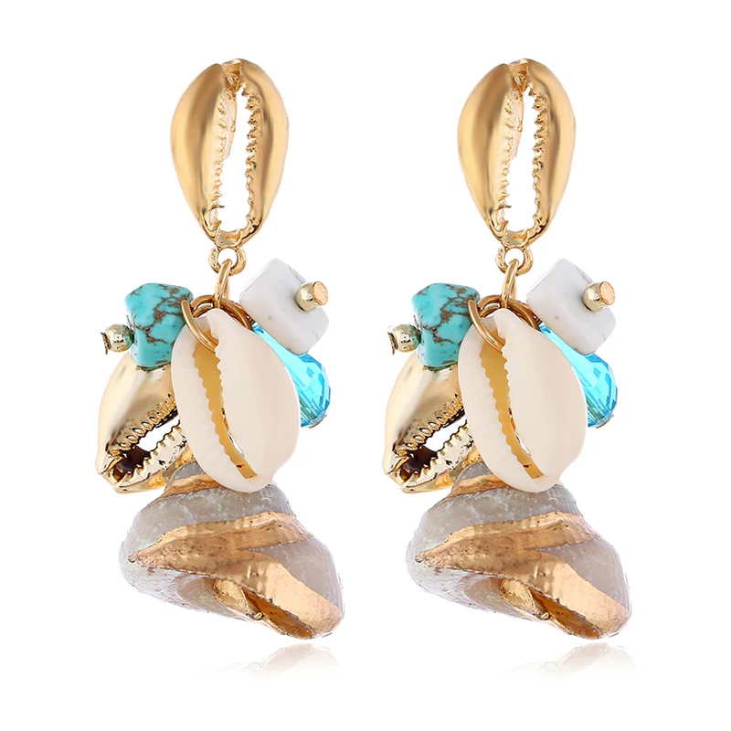 Clothing Accessories Simple Creative Conch Ear Drop Women Street Shoot Shell Pendant Earrings Chic Muje | Украшения и аксессуары
