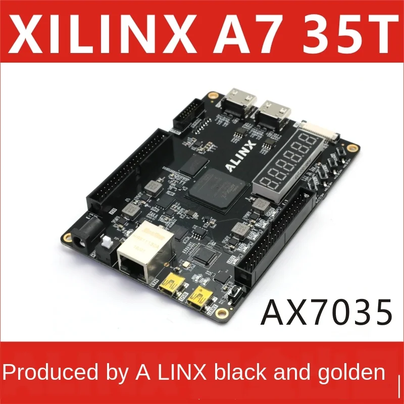 

Alinx XILINX FPGA Black Gold and board Artix-7 A7 XC7A35 Companion Video Tutorial AX7035