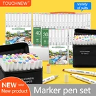 Спиртовые ручки TOUCHNEW T8, художественные маркеры, скетч, двойные маркеры, маркеры для детей и взрослых, Раскрашивание книг, рисование