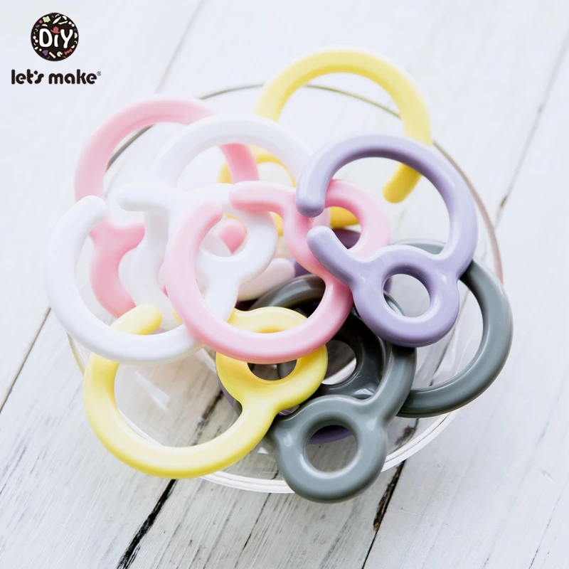 5 шт. пластиковые кольца для прорезывания зубов детской коляски|Детские