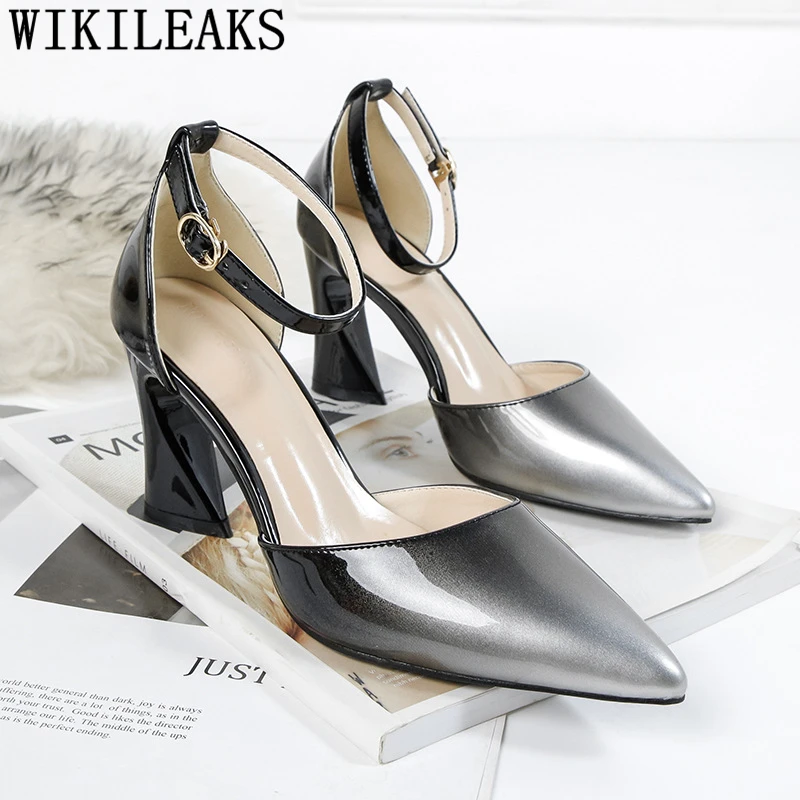 Туфли-лодочки женские на высоком каблуке пикантные вечерние туфли-лодочки