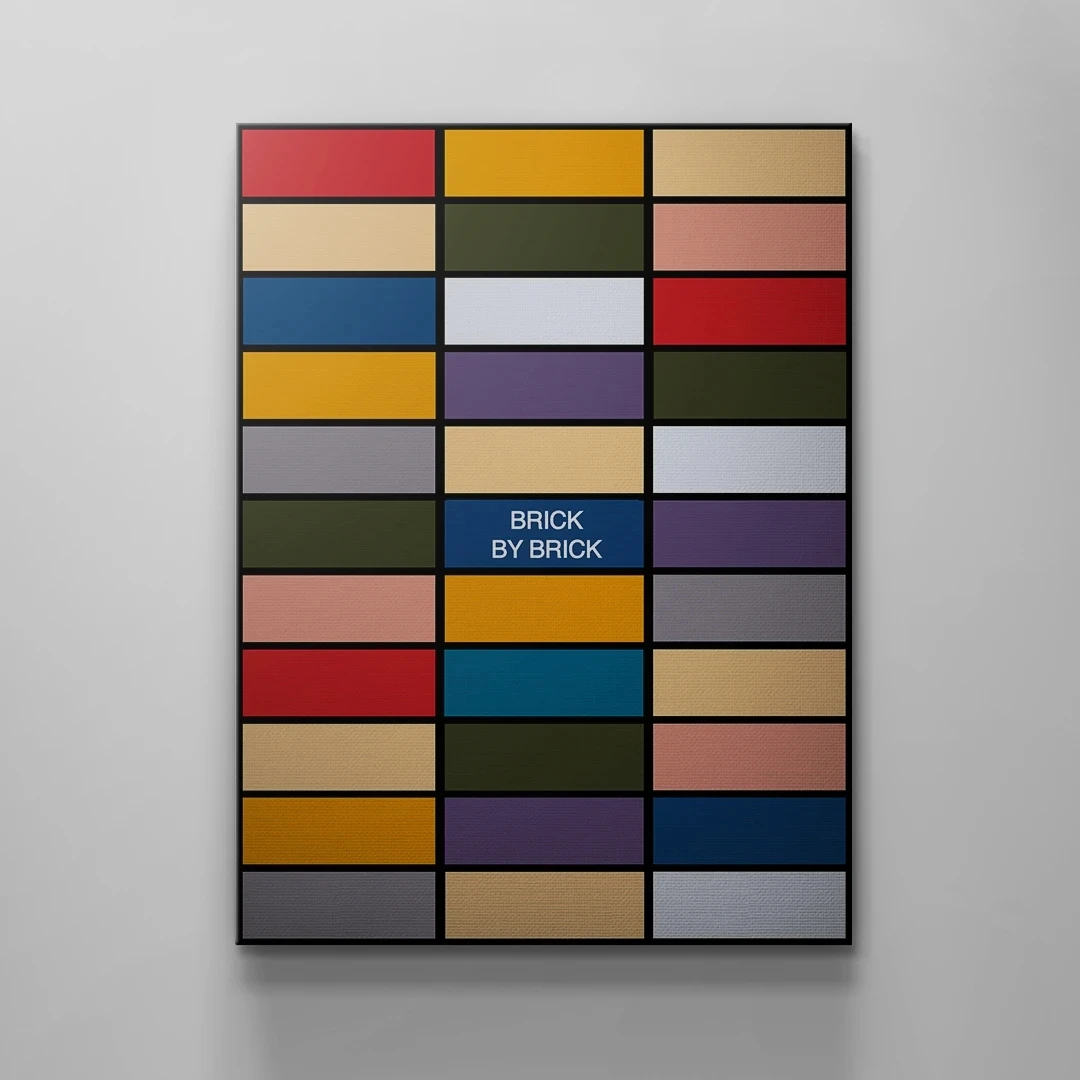 Холст настенный Печатный красочный квадратный новый стиль картины плакаты