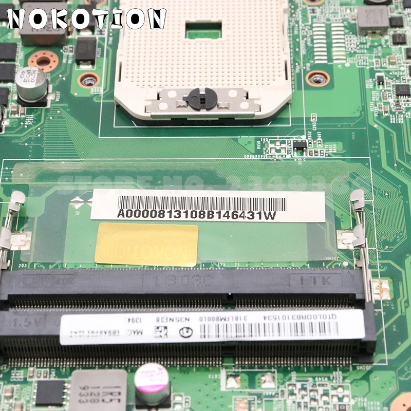 Материнская плата NOKOTION для ноутбука Toshiba Satellite L750D L755D материнская FS1 DDR3 HD7400M A000081310