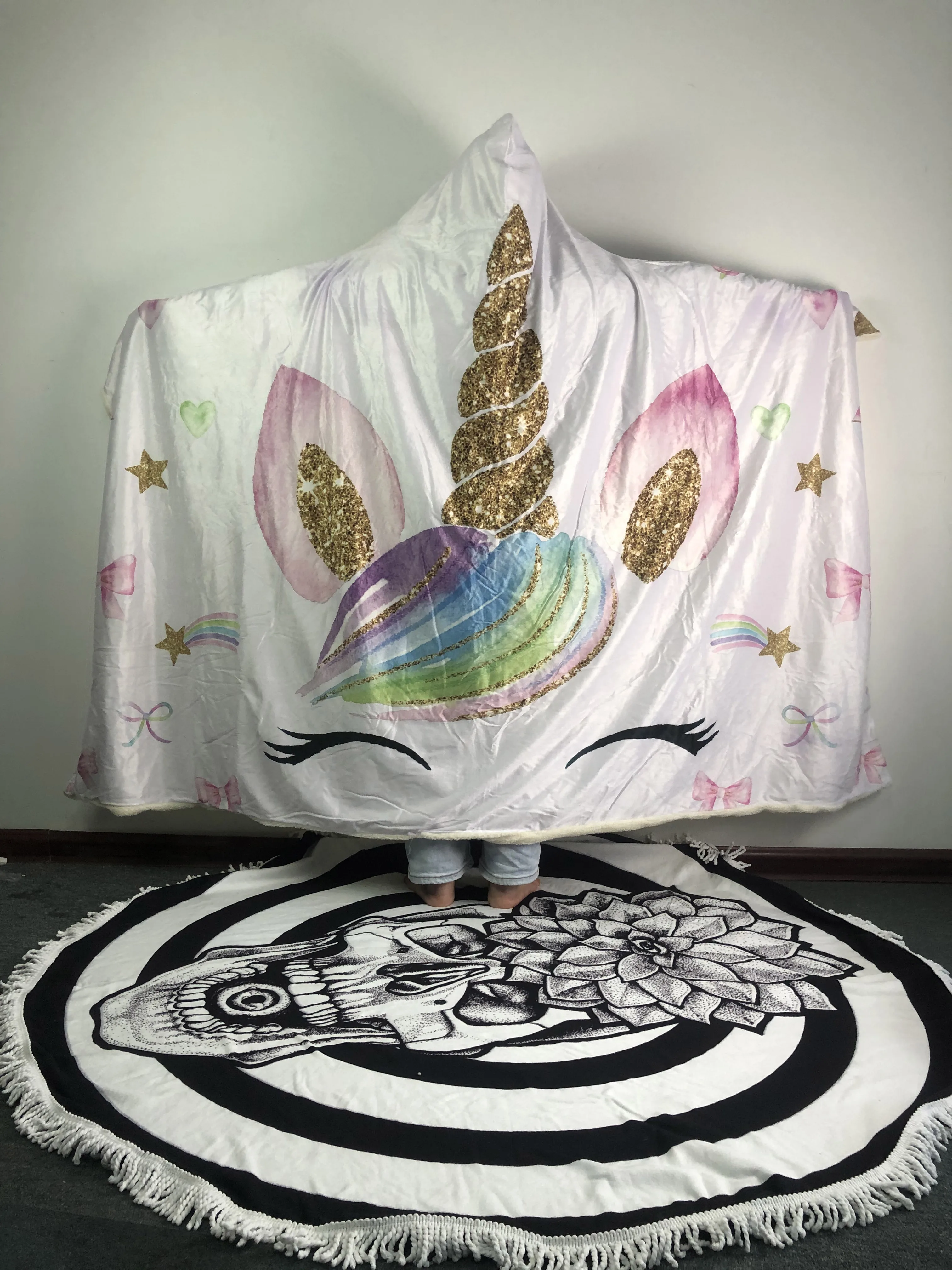 Лидер продаж одеяло с мультяшными персонажами аниме переносное плюшевое толстое