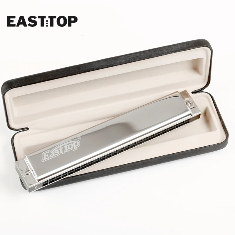 T2403 EASTTOP 24 отверстия гармоника профессиональная tremolo с ключом C дешевая
