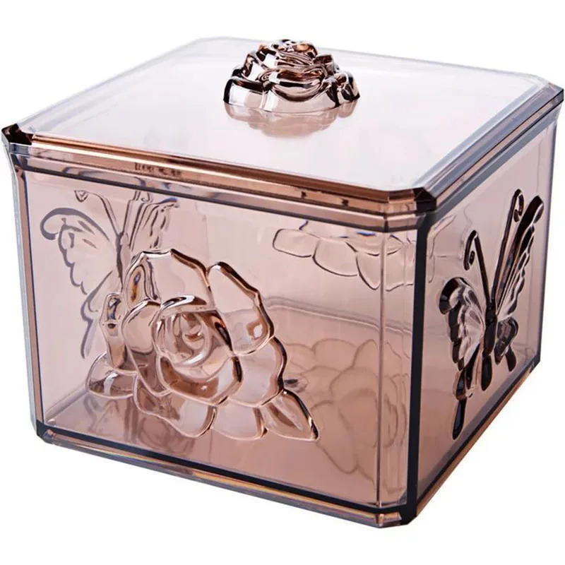 Органайзер для макияжа коробка акриловый ногтей лака помады косметики хлопковые коробки хранения корзины