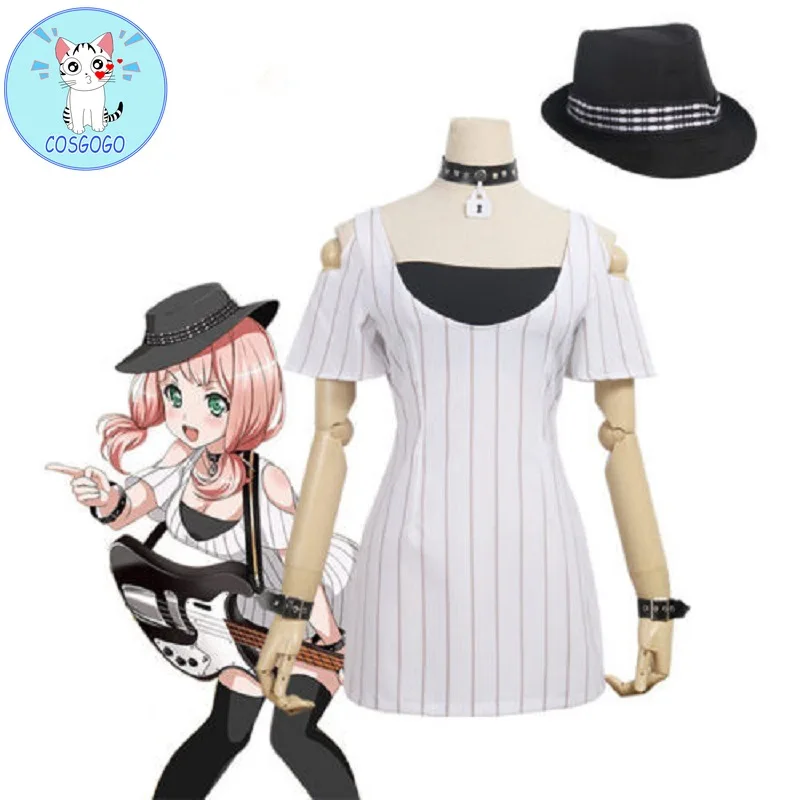 

COSGOGO Anime Game BanG Dream! Bassist Afterglow Cosplay Dress Costume Women