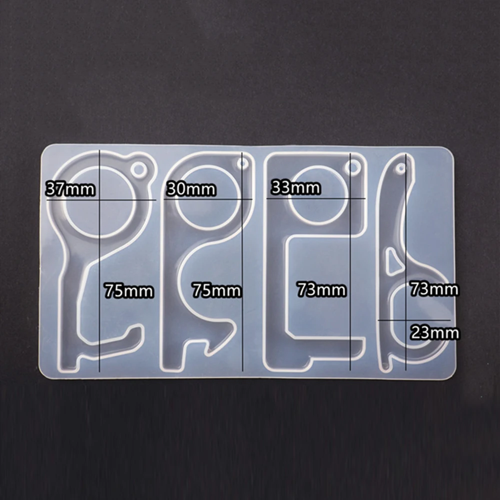 Форма из смолы ручной работы EDC открывалка для дверей безопасная цепочка ключей