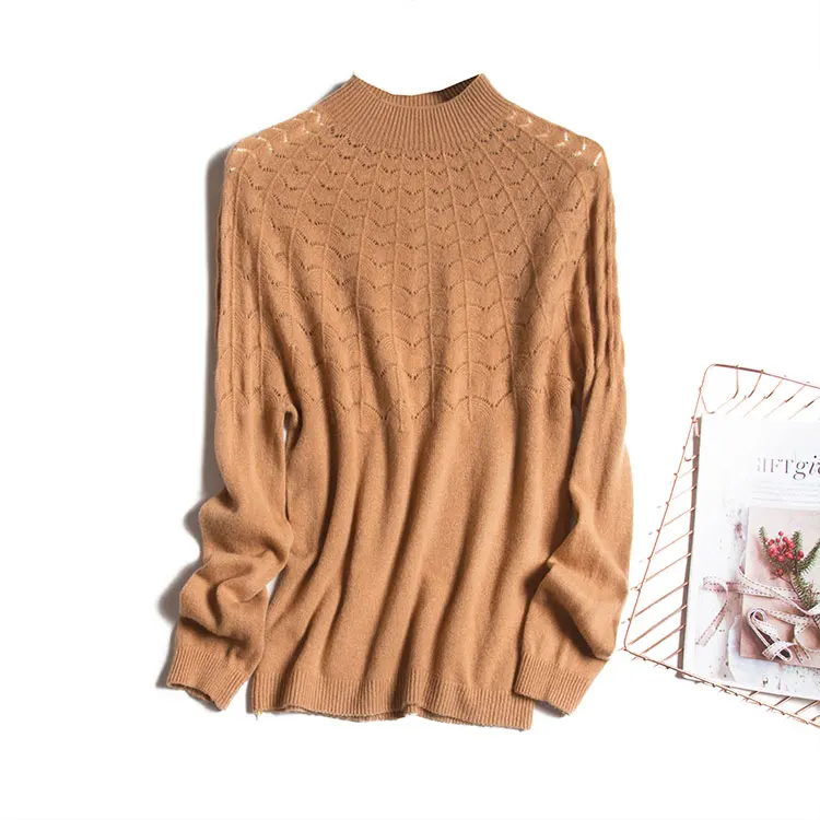 

Hollow Out Thin Wool Sweater Women Long Sleeve Vintage Vetements Femme Hivers 2020 2021 Vrouw Truien Winte Soft