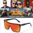 Мужские и женские солнцезащитные очки KDEAM, большие спортивные цельные поляризационные очки, для вождения, в коробке, 2020