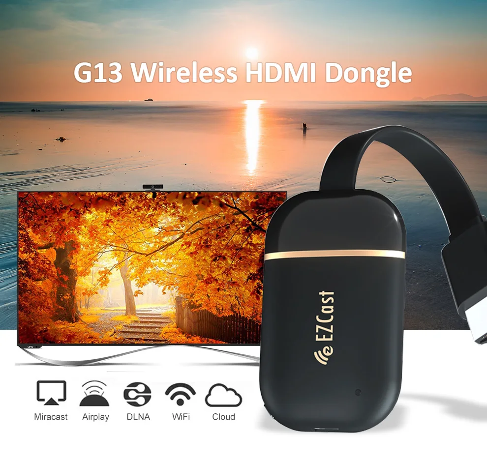 Новейший G13 wifi беспроводной HDMI Электронный ключ 128 МБ Поддержка Mirecast/Airplay/DLAN 1080P видео, совместимо с Android, IOS, Windows, MAC OS