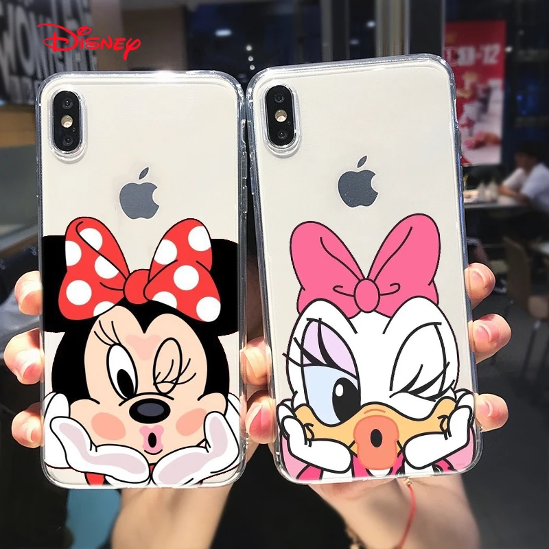 TPU Silicone Cover Diseny Lovely Minnie For Apple IPhone 13 12 Mini 11 Pro XS MAX XR X 8 7 6 5 SE Plus Phone Case 